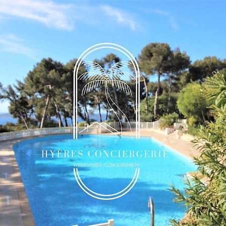 T3 Standing-Splendide Vue Mer - Piscine Parking By Hc Apartment Hyeres Bagian luar foto