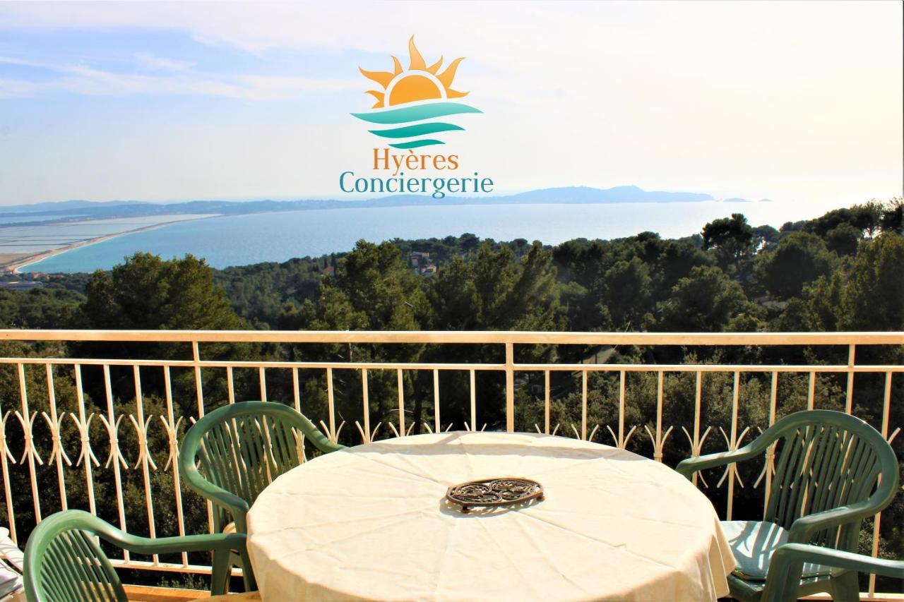 T3 Standing-Splendide Vue Mer - Piscine Parking By Hc Apartment Hyeres Bagian luar foto