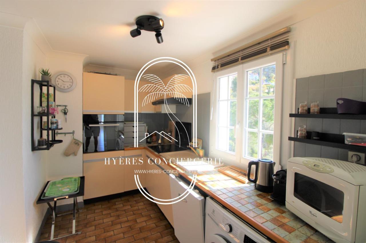 T3 Standing-Splendide Vue Mer - Piscine Parking By Hc Apartment Hyeres Bagian luar foto