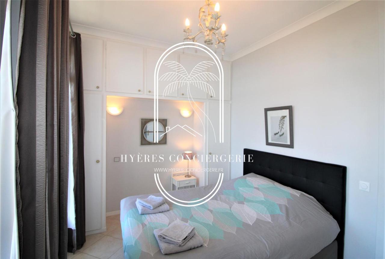 T3 Standing-Splendide Vue Mer - Piscine Parking By Hc Apartment Hyeres Bagian luar foto